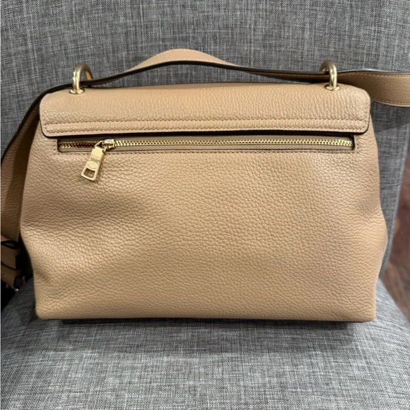 Coach Remi Leather Shoulder Bag With Whipstitch Daisy Appliqué